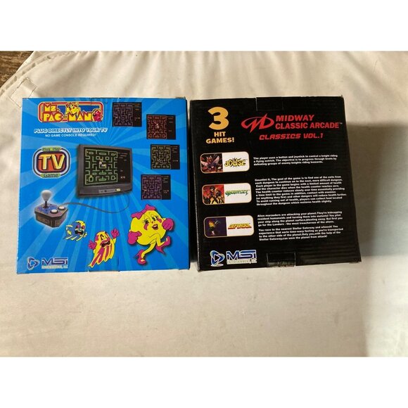 Ms. Pacman Gaming System & Midway Classic Arcade  Lot 2 New In Box - Picture 2 of 7